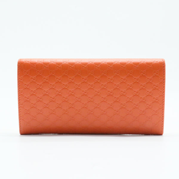 Flap Wallet Microguccissima Leather Long