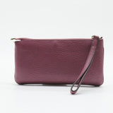 Leather Soho Wristlet Clutch