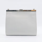 Smooth Calfskin Mini Clasp Bag Frost