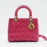 Lady Dior Bag Cannage Quilt Lambskin Medium