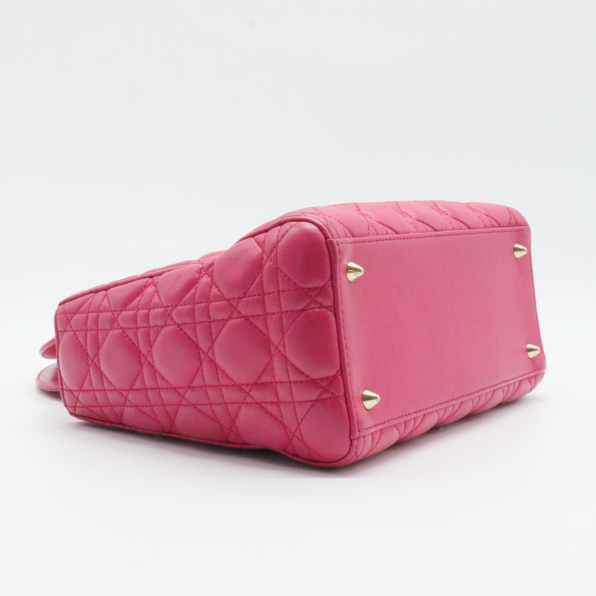 Lady Dior Bag Cannage Quilt Lambskin Medium