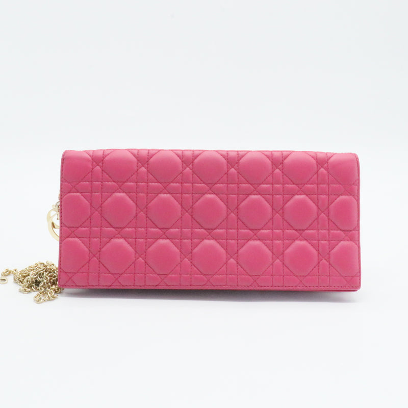 Lady Dior Chain Pouch Cannage Quilt Lambskin