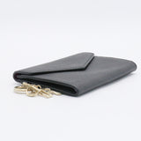 Tri-fold Wallet Diorissimo Compact Snap Button Billfold Coin Purse Charm