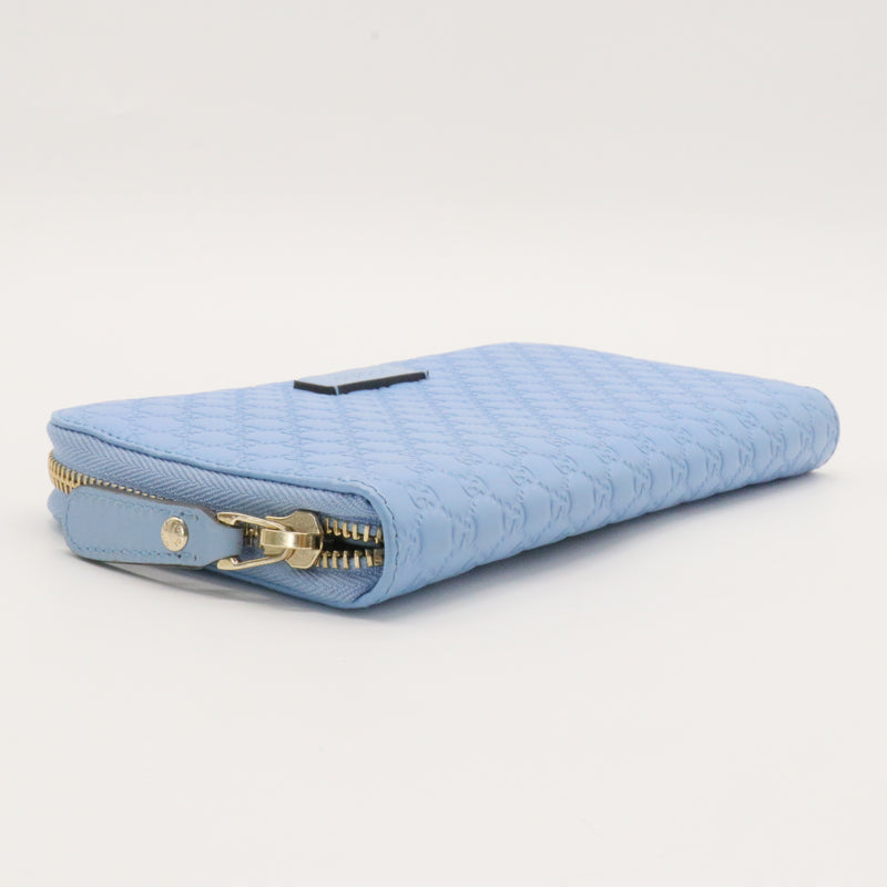 Zip Around Wallet Microguccissima Leather Long