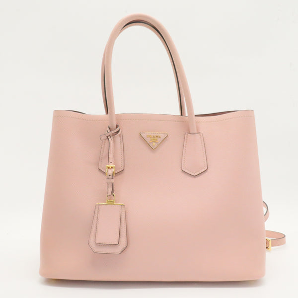 Cuir Double Tote Saffiano Leather Medium