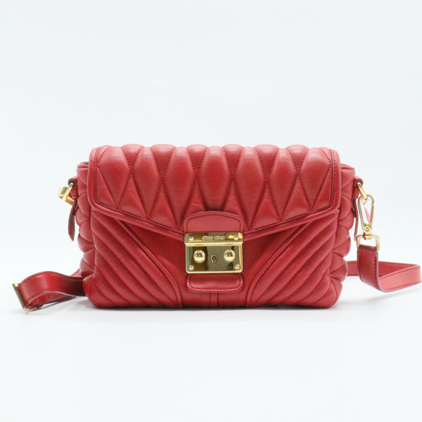 Leather Quilted Crossbody Bag