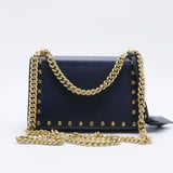 Pearly Padlock Shoulder Bag Studded Leather Small