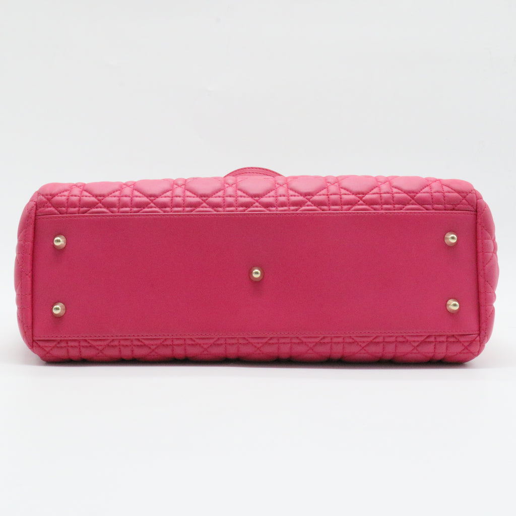 Soft Chain Tote Cannage Quilt Lambskin Large