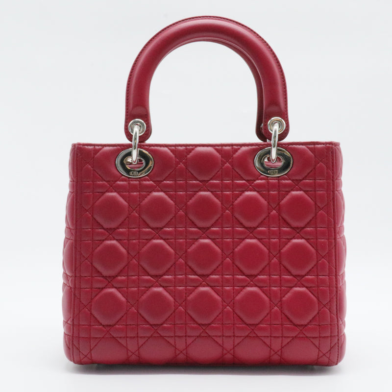 Lady Dior Bag Cannage Quilt Lambskin Medium