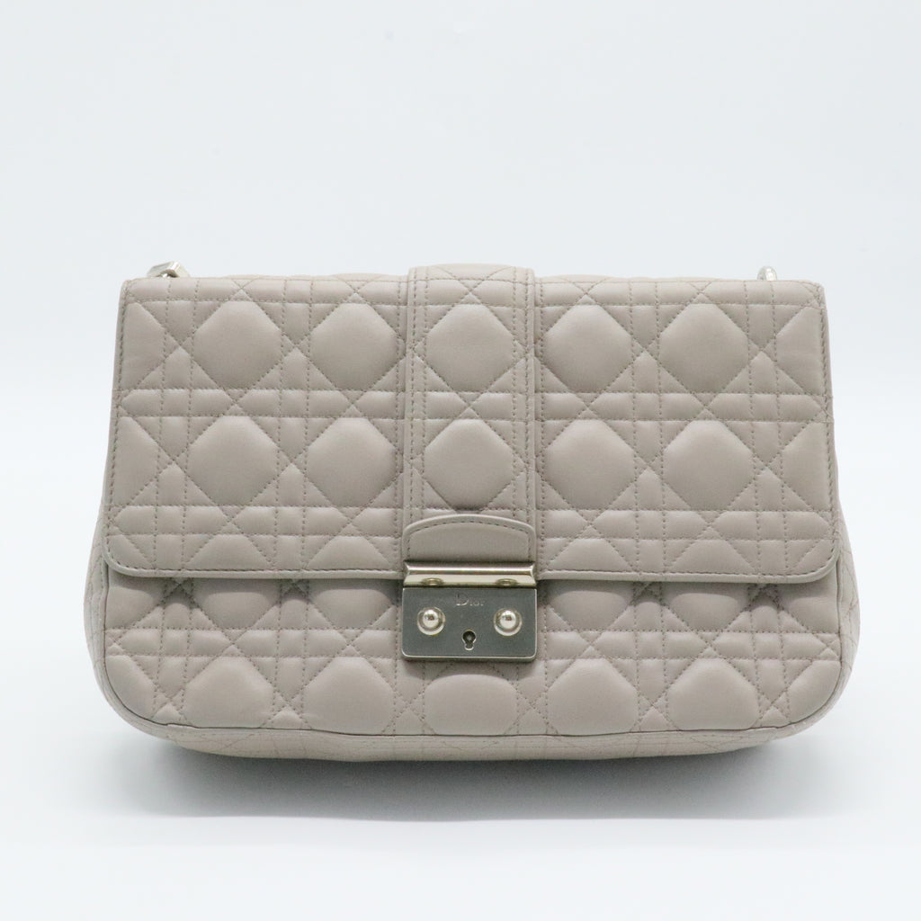 Miss Dior Flap Bag Cannage Quilt Lambskin Medium
