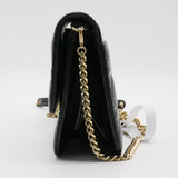 Patent Cannage Miss Dior Promenade Pouch Black