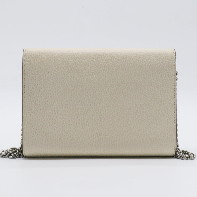 Dionysus Chain Wallet Leather with Embellished Detail Smal;