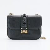 Glam Lock Shoulder Bag Leather Small