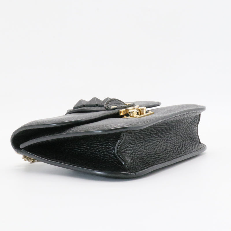 Glam Lock Shoulder Bag Leather Small