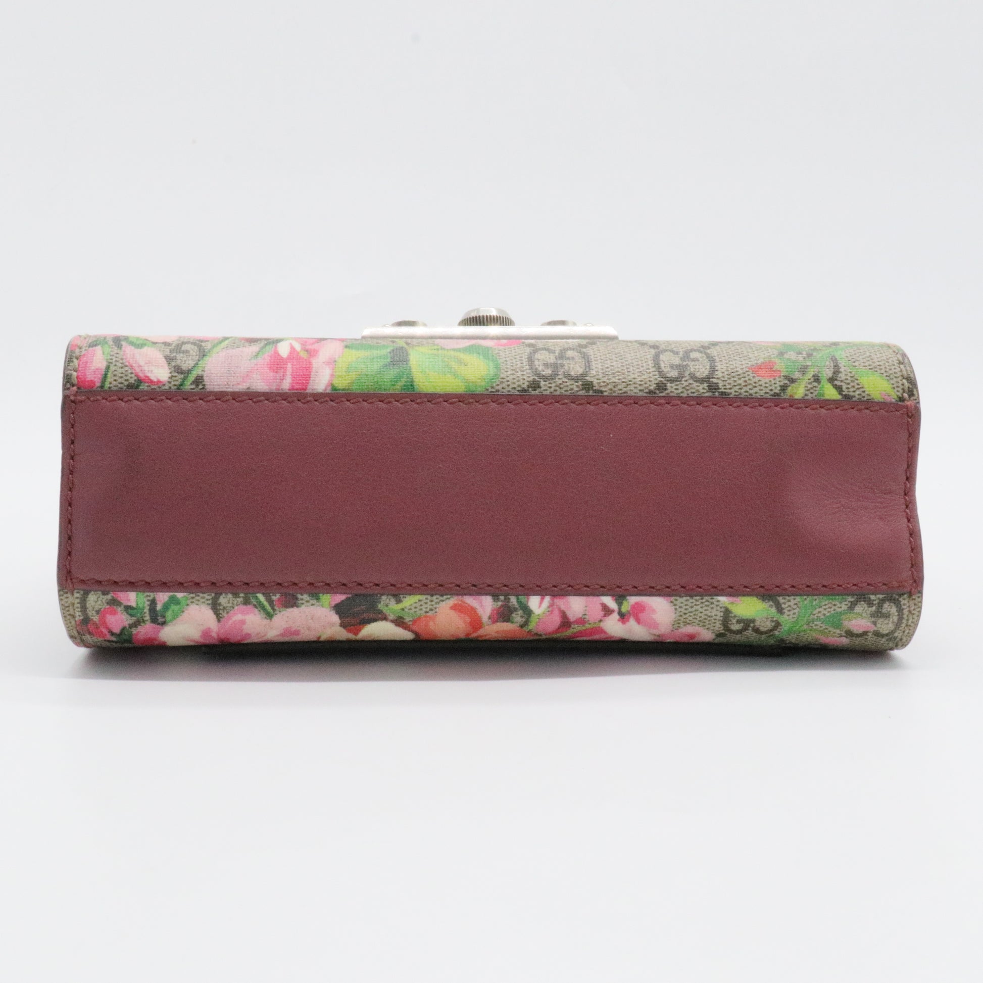 Padlock Shoulder Bag Blooms Print GG Coated Canvas Small