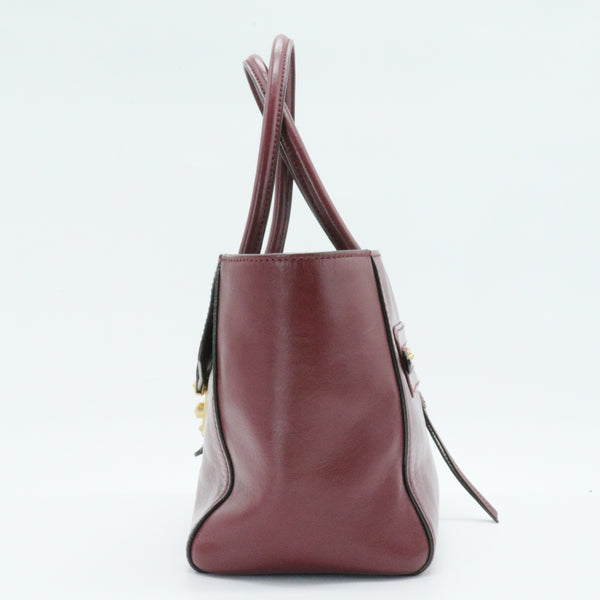 Red Leather Hand Bag