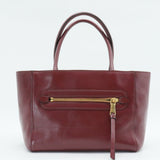 Red Leather Hand Bag