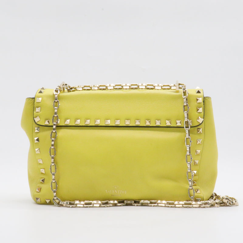 Rockstud Flip Lock Flap Bag Leather Mini