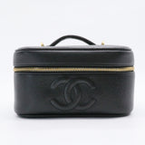 Vintage Timeless Cosmetic Case Caviar Medium