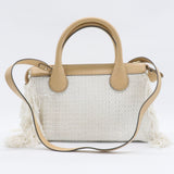 Medium Edith Fringe Knit Tote