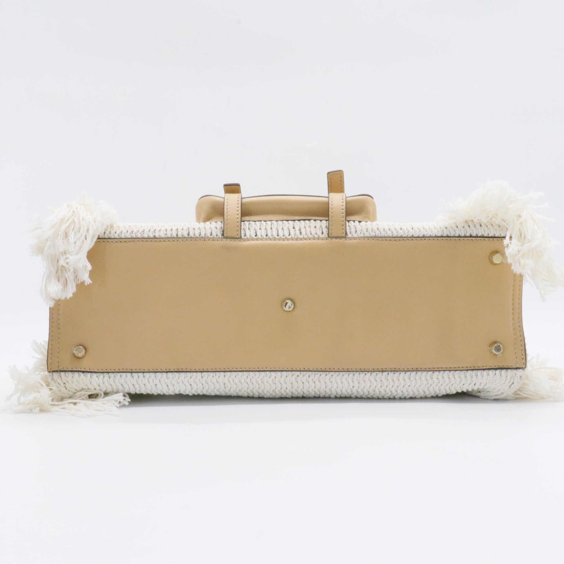 Medium Edith Fringe Knit Tote