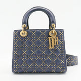 Supple Lady Dior Bag Cannage Studded Lambskin Medium