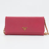 Wallet on Chain Saffiano Leather