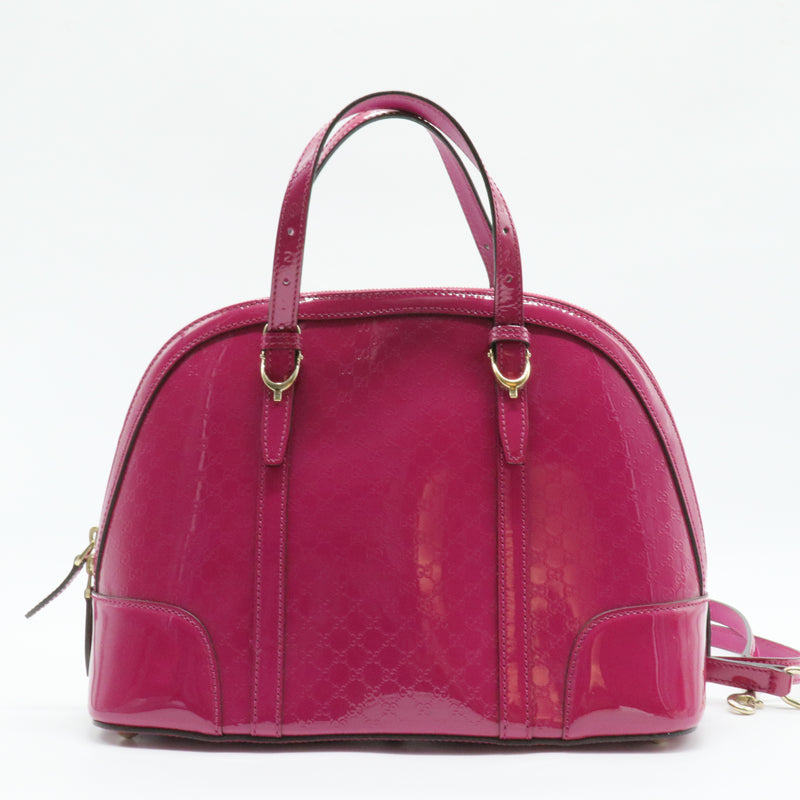 Top Handle Bag Microguccissima Patent Small