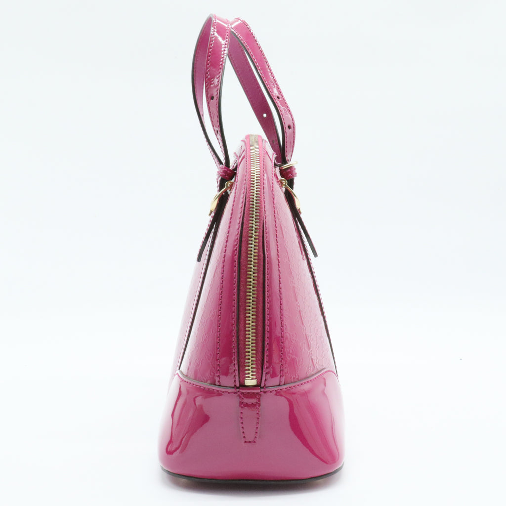 Top Handle Bag Microguccissima Patent Small