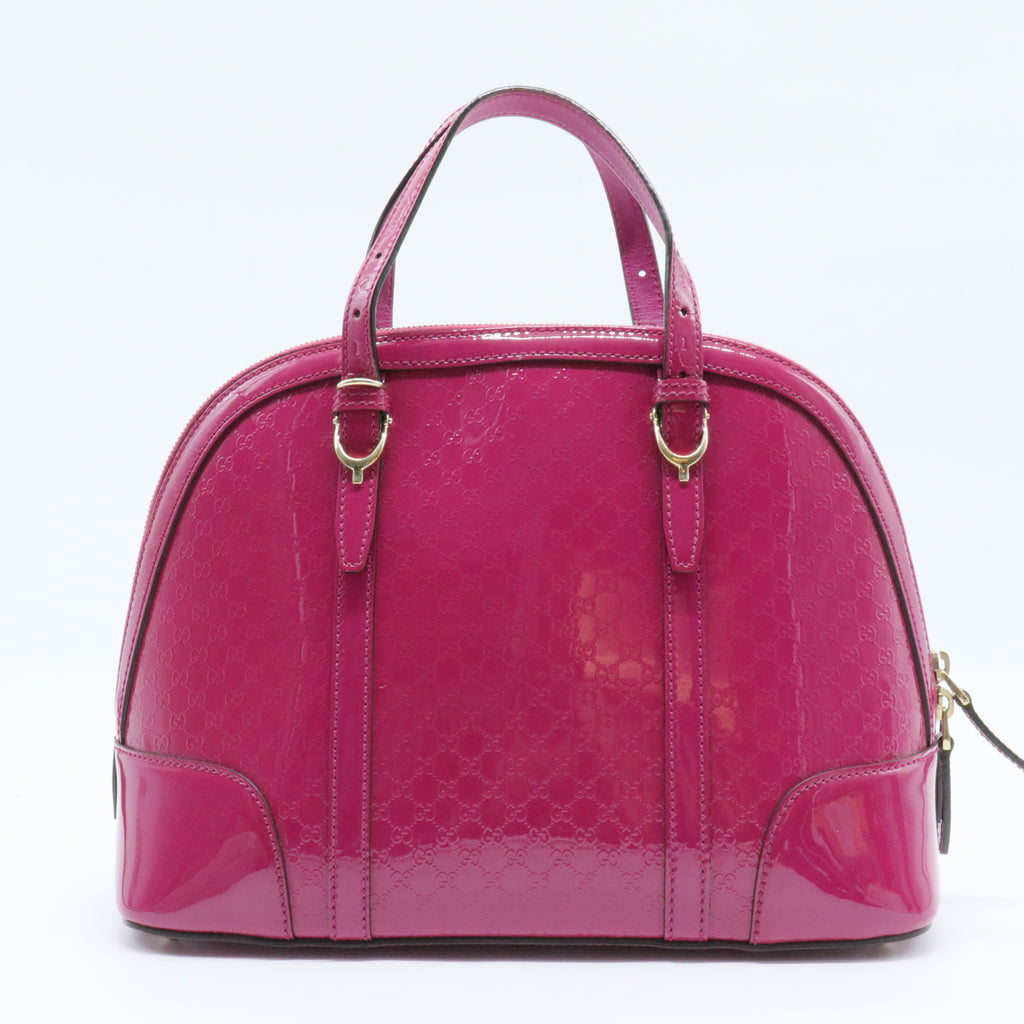 Top Handle Bag Microguccissima Patent Small