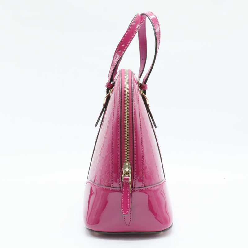 Top Handle Bag Microguccissima Patent Small