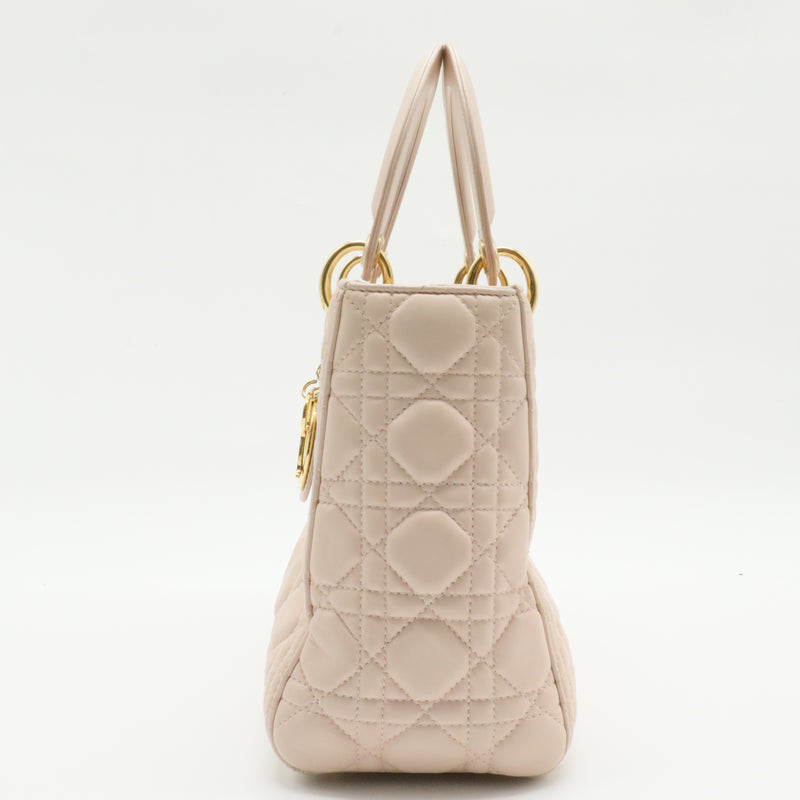 Lady Dior Bag Cannage Quilt Lambskin Medium