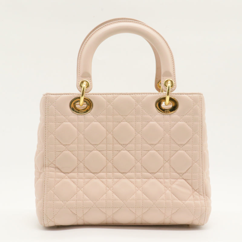 Lady Dior Bag Cannage Quilt Lambskin Medium