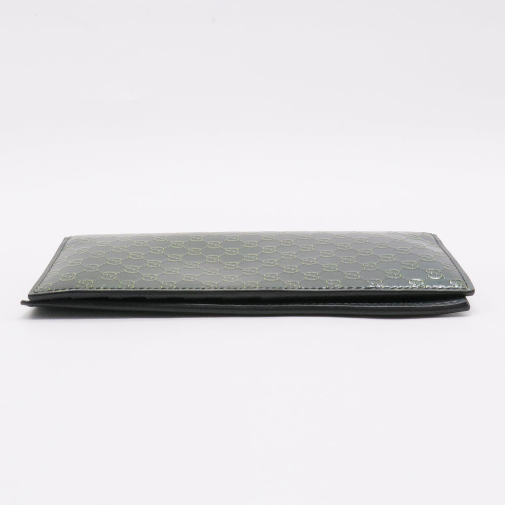 Microguccissima Patent Wallet Long