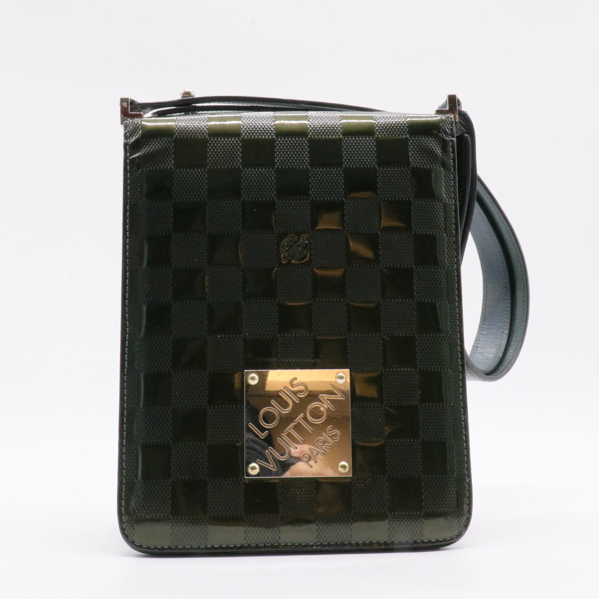 Damier Vernis Cabaret Shoulder Bag Vintage