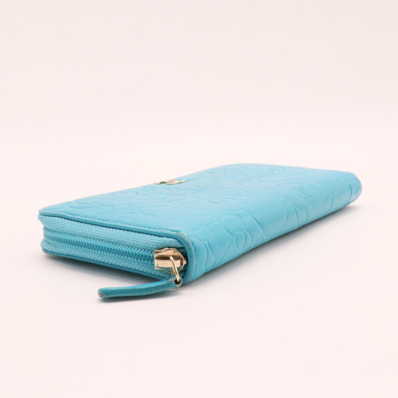 Zip Around Wallet Camellia Lambskin