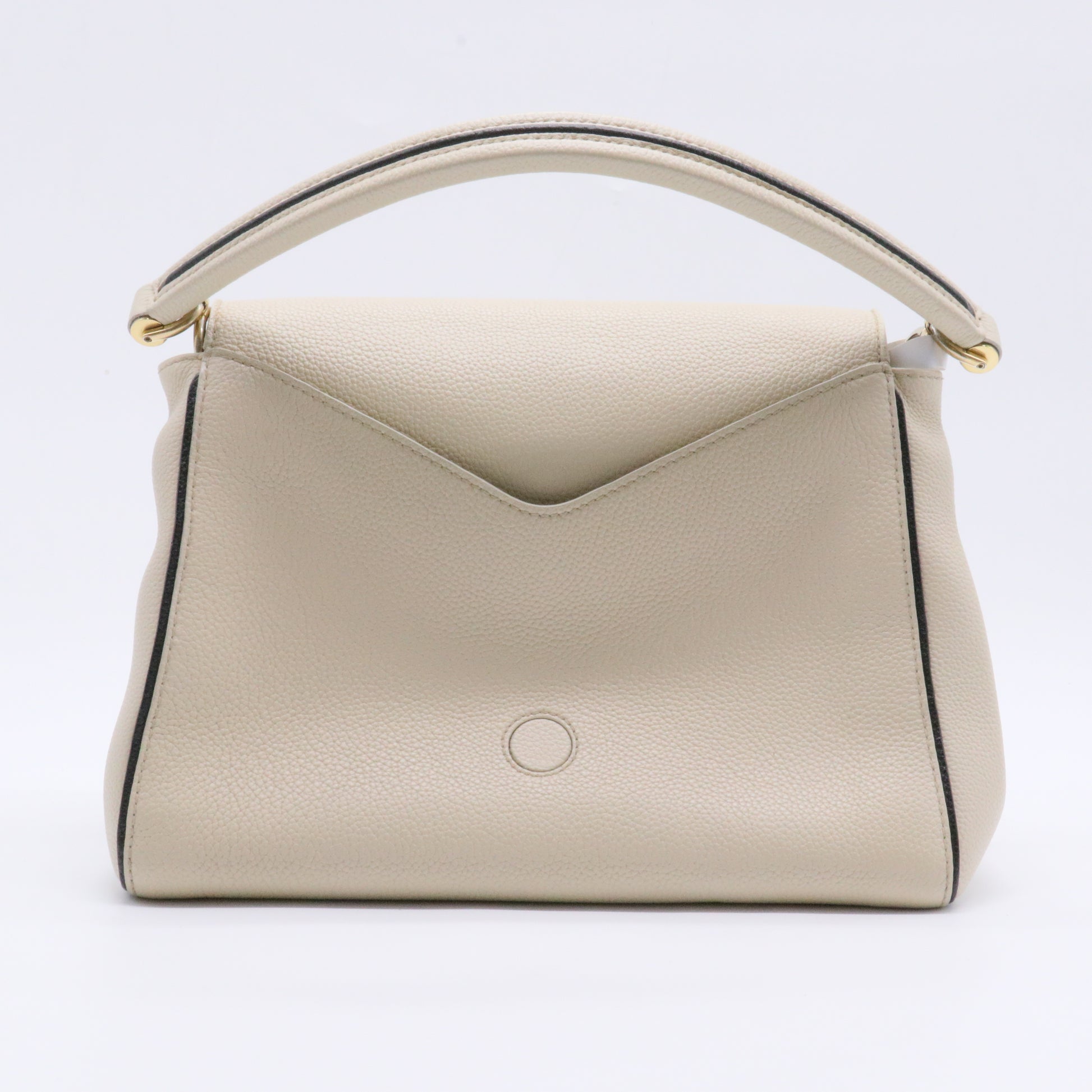 Double V Handbag Calfskin and Monogram Canvas