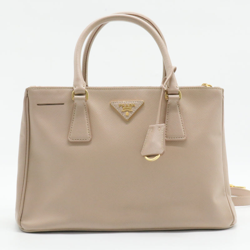 Galleria Double Zip Tote Saffiano Leather Medium