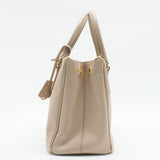 Galleria Double Zip Tote Saffiano Leather Medium