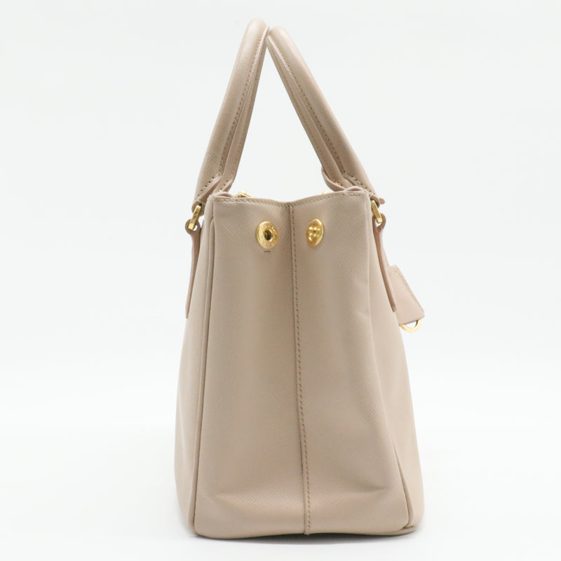 Galleria Double Zip Tote Saffiano Leather Medium