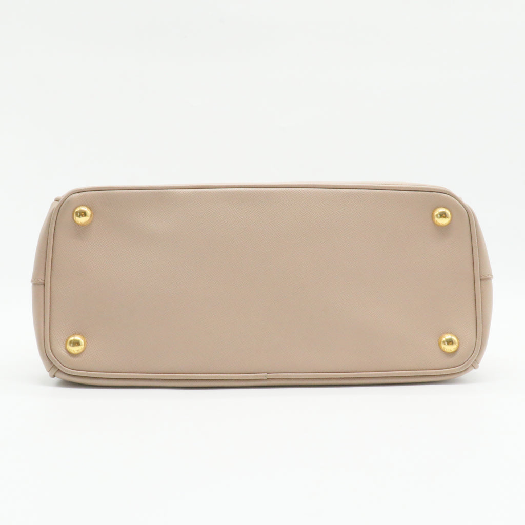 Galleria Double Zip Tote Saffiano Leather Medium