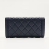 Boy Flap Wallet Quilted Caviar Long