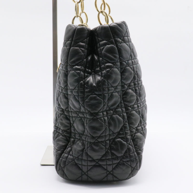 Soft Chain Tote Cannage Quilt Lambskin