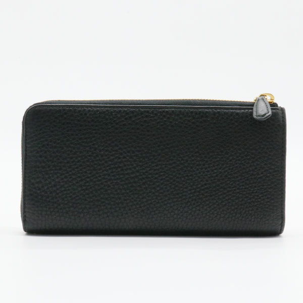 Zip Around Wallet Vitello Grain Long