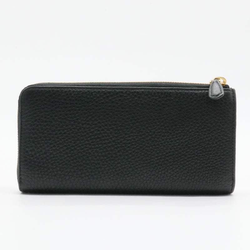 Zip Around Wallet Vitello Grain Long