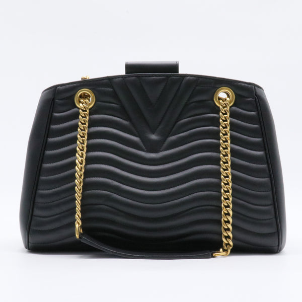 New Wave Chain Tote Quilted Leather