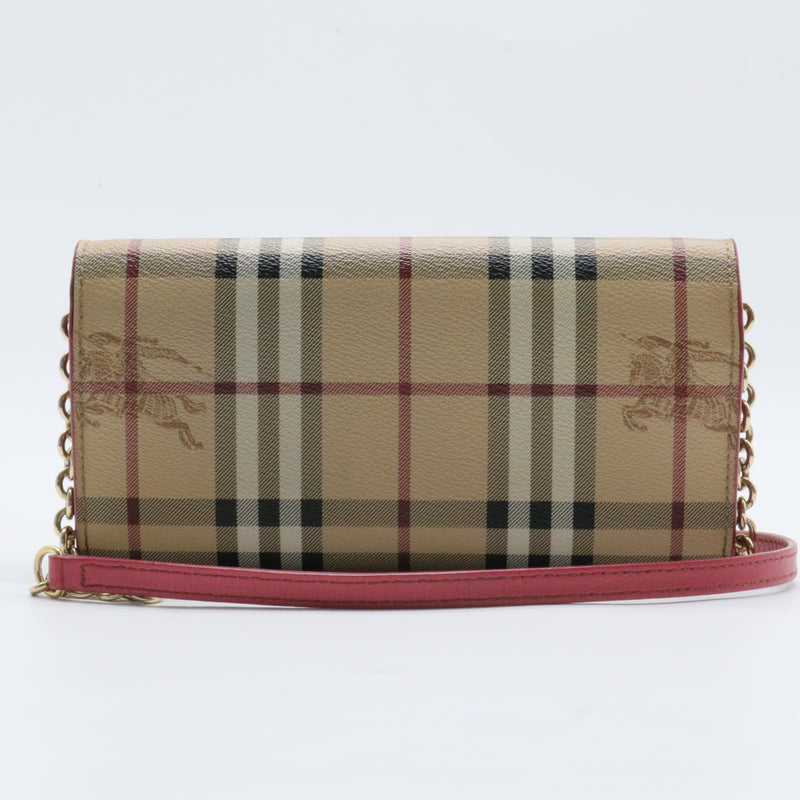 Henley Wallet on Chain Haymarket Coated Canvas