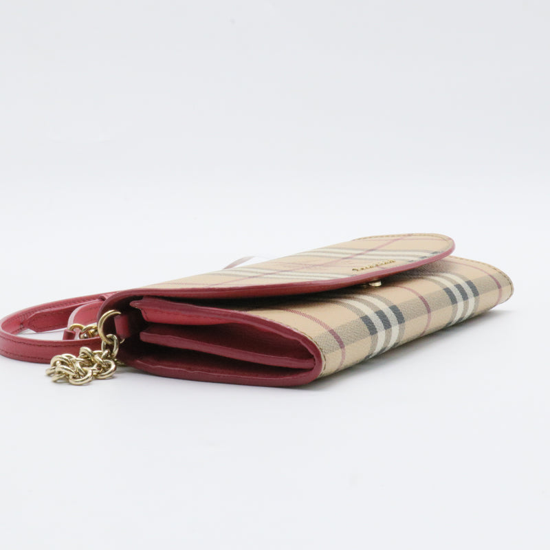 Henley Wallet on Chain Haymarket Coated Canvas