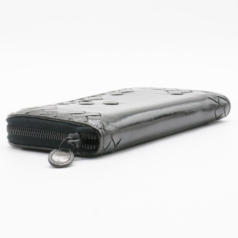 Intrecciato Zip Around Wallet