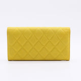 CC French Flap Wallet Caviar Long